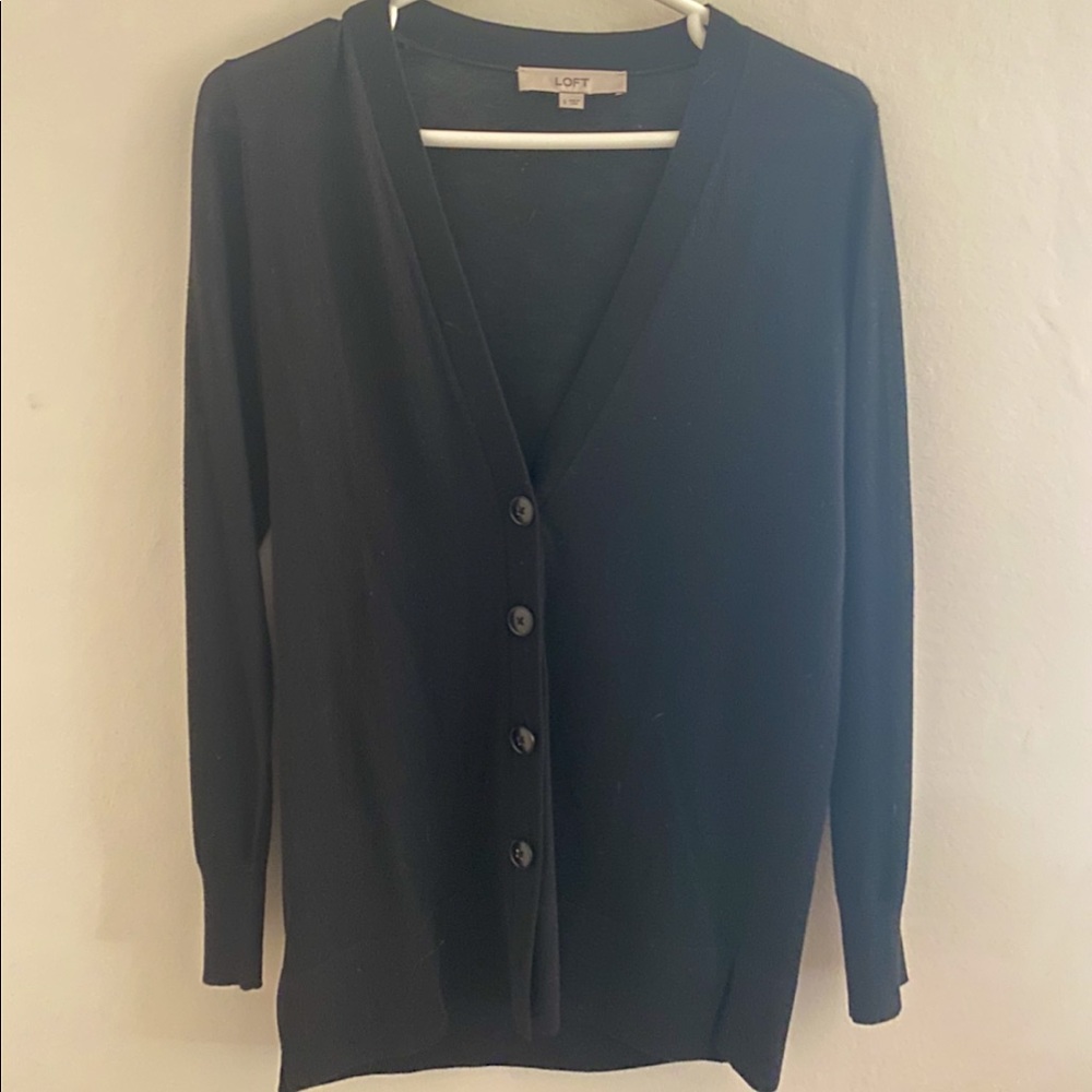 Black Loft relaxed cardigan!